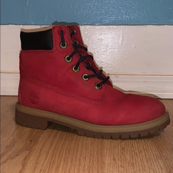 Timberland Shoes - Timberlands red(used)good condition
